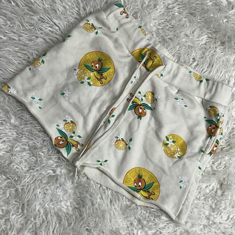Disney Parks Orange Bird EPCOT Flower Garden Shorts Women’s S Terry